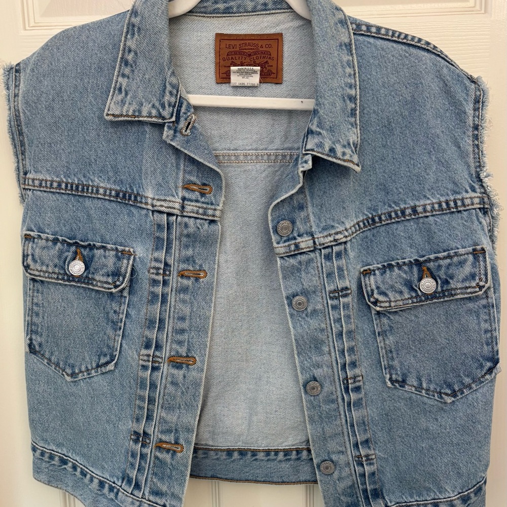Vintage, Rare, Levi's Blue Denim Vest